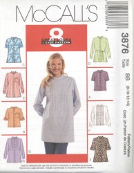3876 8 EZ SS-LS TUCK TIE OR NOT SHIRTS LENGTHS PATTERN 8-14